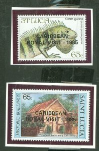 St. Lucia #797-798 Mint (NH) Single