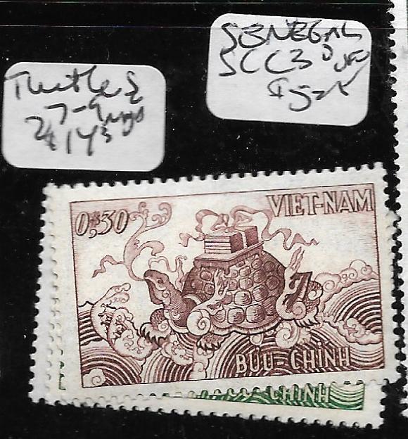 VIETNAM (P1602B) TURTLES SC 27-9  MNH