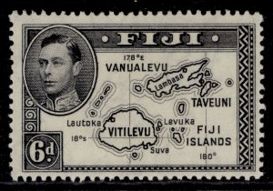 FIJI GVI SG261a, 6d violet-black, NH MINT. Cat £30.