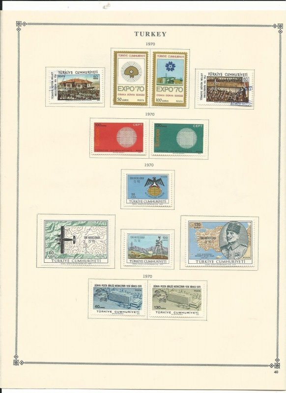 Turkey Collection 1969-72 & Semi's on 11 Scott International Pages