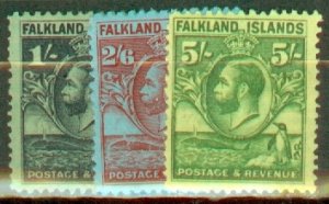 HS: Falkland Islands 54-62 mint CV $272; scan shows only a few