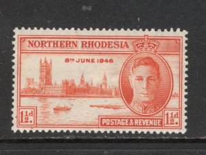 Northern Rhodesia  Scott # 46 unused OG hinged  singles