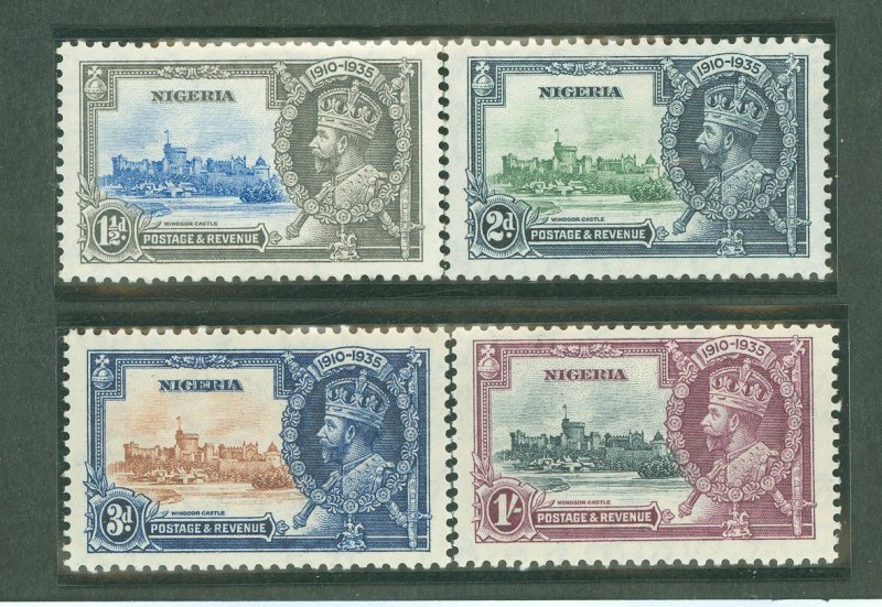 Nigeria #34-37 Mint (NH) Single (Complete Set) (Jubilee) (King)