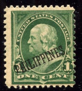 Philippines stamp scott 213 - 1 cent Franklin ⭐⭐⭐⭐⭐