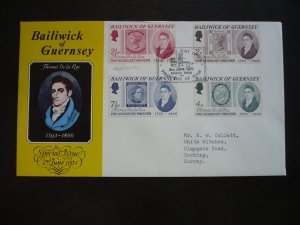 Stamps - Guernsey - Scott# 56-59 - First Day Cover