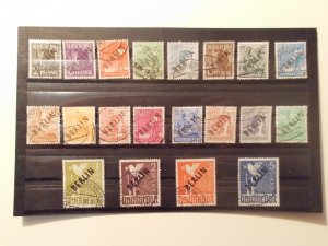 GERMANY: W.BERLIN OVERPRINT.CPL. SET.