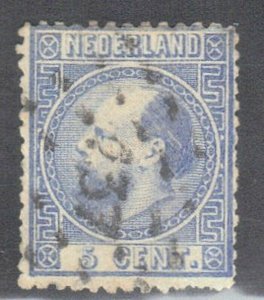 NETHERLANDS SC# 7 USED 20c 1867 WILLIAM III SEE SCAN