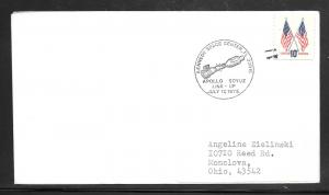 #1509 Cover APOLLO SOYUZ Link-Up Kennedy Space Center Fl. 7-17-75 (my3210)