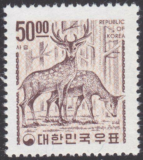 KOREA 1964 50w Sika deer MNH................................................2597