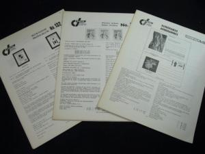 3 ISSUES OF THE OXCART - QUARTERLY PUBLICATION OF COSTA RICA COLLECTORS - 1982/3