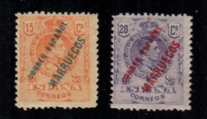 Spanish Morocco #75-76  MNH  Scott $3.75