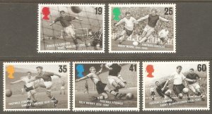 GREAT BRITAIN Sc# 1663 - 1667 MNH FVF Set - 5 Soccer Players