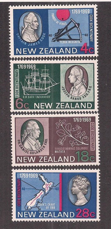 NEW ZEALAND SC# 431-34  FVF/MNH  1969