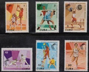 1978  Cuba Stamps Central American and Caribbean Games Complete  Set  MNH