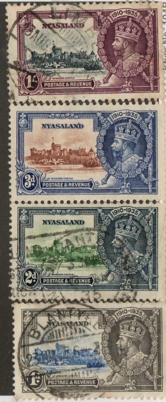 Nyasaland 44-48 Used, 49 Mint no gum, 50 Used Set