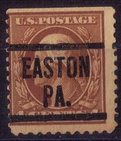 US Scott #503 Precancel EASTON PA. FINE