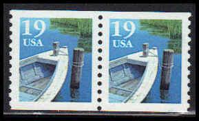 2529a 19c Fishing Boat Fine MNH Pair