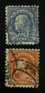 MOMEN: US STAMPS #439 , 438 USED LOT #51605