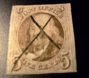 US #1 USED PEN CANCEL CV $350.00