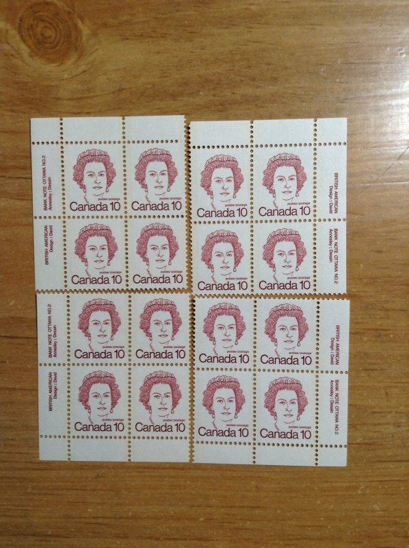 Canada SC 593Aiii NH  PL #2  matched set  MF pap