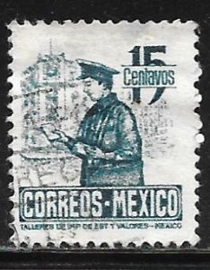 Mexico 825: 15c Postman, used, F-VF