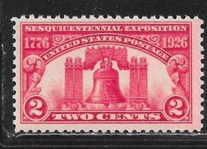 USA 627: 2c Liberty Bell, MH, F-VF