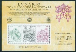 VATICAN Scott 717a MNH** 1982 Georgia Calendar souvenir sheet