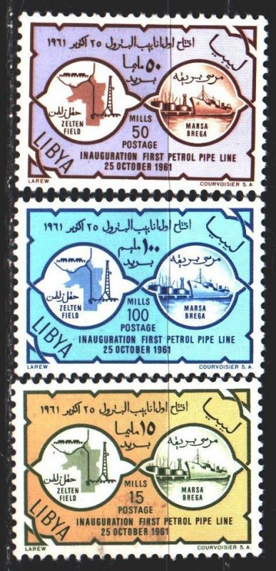 Libya. 1961. 109-11. Oil production, oil pipeline. MLH.