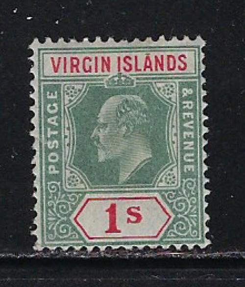 Virgin Is 35 Hinged 1904 Issue one nibbed perf