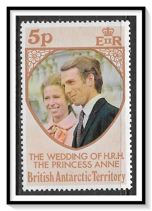 British Antarctic Territory #60 Princess Anne's Wedding MNH