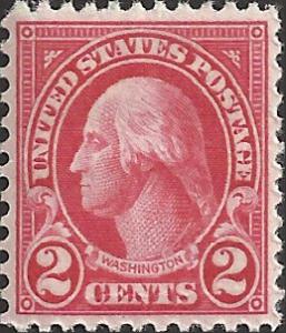 # 634 Mint Never Hinged Carmine George Washington