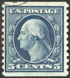 SC#496 5¢ Washington Coil Single (1919) Used