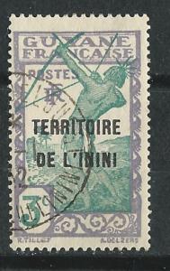 Inini # 3  Archer 3c  Overprinted  (1) Used VF