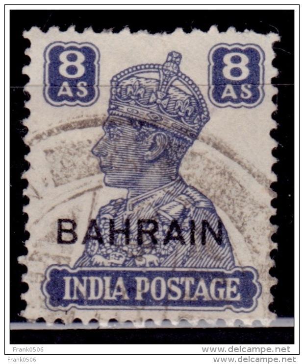 Bahrain 1942-1944, India Stamps Overprinted, 8a, used, sc#50