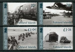 Falkland Islands Military & War Stamps 2019 MNH WWII WW2 D-Day 75th Anniv 4v Set