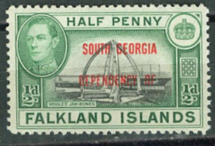 Falkland Dep  # 3L1 South Georgia   (1)  Mint NH