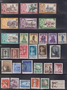 POLAND - Used Collection Of Regular Issues 1930s To 1950s