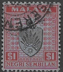 Malaysia- N. Sembilan  33   1931  $1.00  fine used