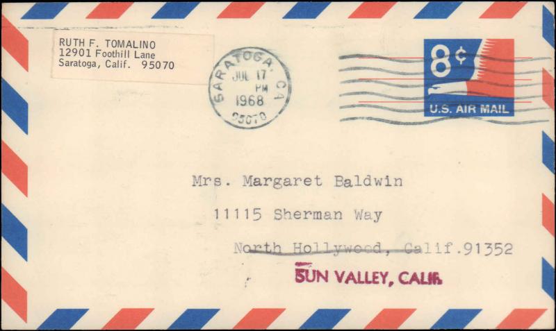 United States, California, United States Government Postal Cards