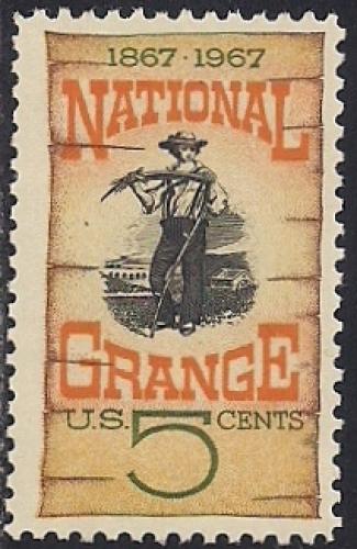 #1323 5 cent National Grange mint OG NH F-VF