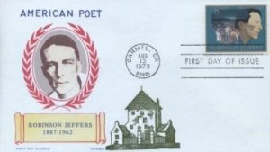 1485 8c ROBINSON JEFFERS 1973 - Overseas Mailer