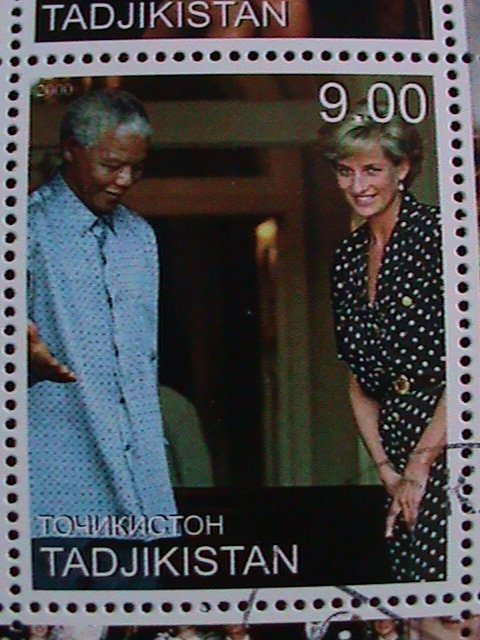 TAJIKISTAN-2000-IN MEMORIAL OF PEOPLE'S QUEEN-LADY DIANA-CTO-S/S VERY FINE