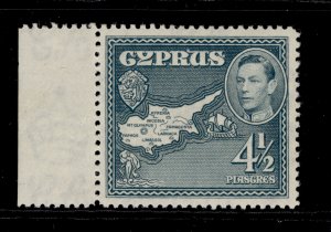 CYPRUS GVI SG157, 4½ grey, LH MINT.