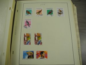 CUBA, 100s & 100s of Stamps mostly hinged on Scott pages