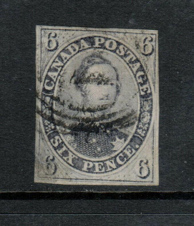 Canada #5 Used Fine - Very Fine With Four Clear Margins & Light Cancel