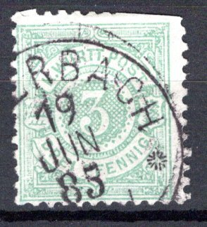 German States Wurttemberg Scott # 56, used