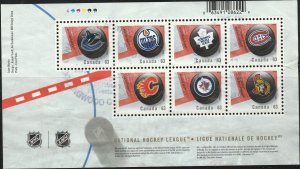 Canada, #2661 Used SS From 2013  Unitrade Catalogue  tear on right side of sheet