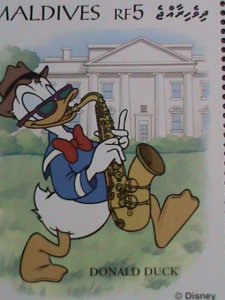 ​MALDIVES STAMP-1995 SC#2059a DONALD DUCK FAMILY ORCHESTRA -DISNEY CARTOON MNH