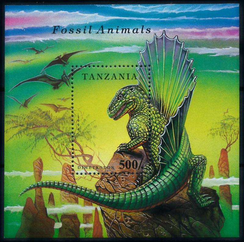 [78545] Tanzania 1994 Prehistoric Animals Dinosaurs Souvenir Sheet MNH