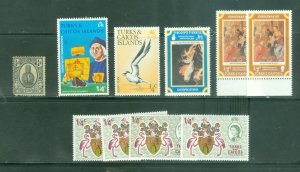 Turks & Caicos Islands 10 stamp   collection #3